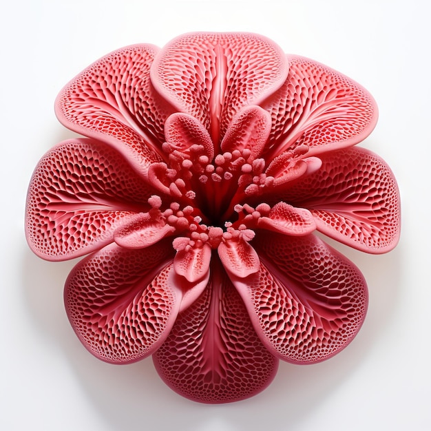 Photo rafflesia arnoldi isolated on white background top