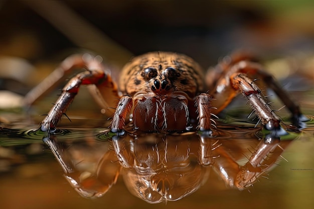 Плотовидный паук Dolomedes plantarius