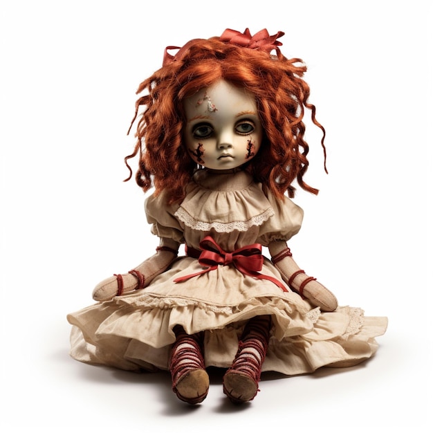 Rag doll with white background high quality ultra h