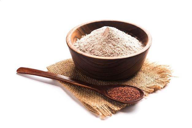 Premium Photo | Ragi or Nachni also known as finger millet and ragi flour, which is a healthy food and is gluten-free.