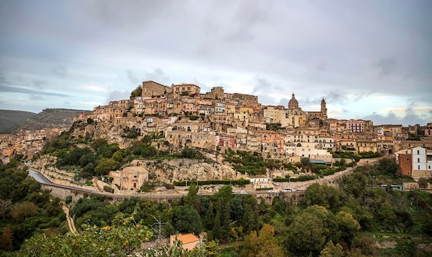 Ragusa Ibla is the oldest district in the historic center of Ragusa a city on the island of Sicily Italy