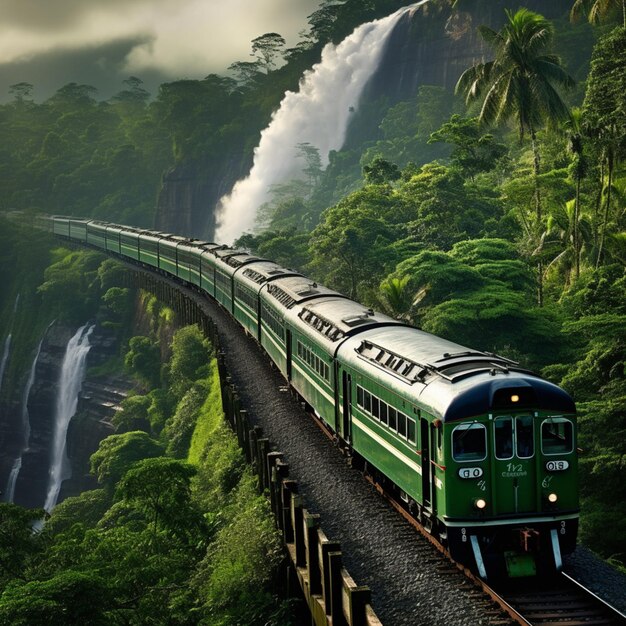 Premium Photo Rail travel