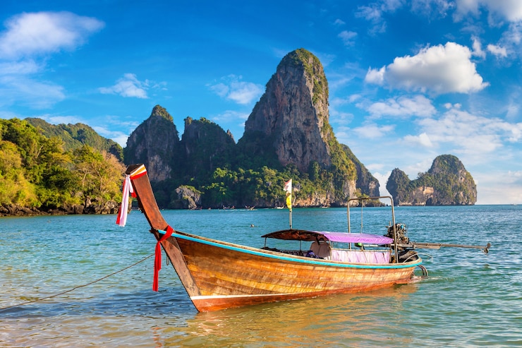 Foto railay beach, krabi, thailand