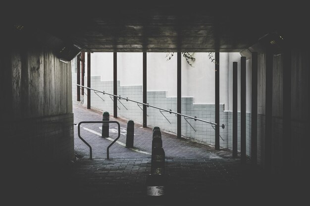 Photo railing in water