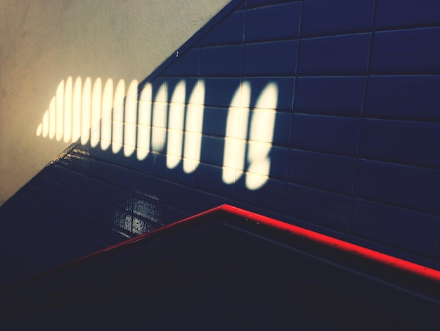 Photo railing with tiles on wall