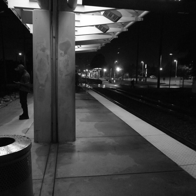 Railroad station platform