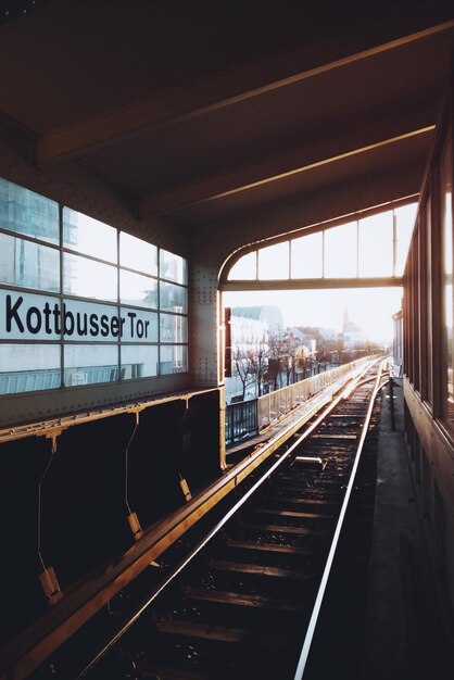 Railroad station platform