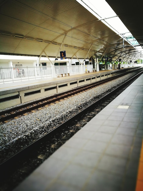 Railroad station platform