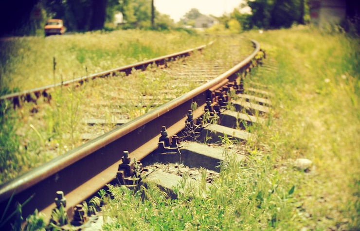 Photo フィールドの鉄道線路
