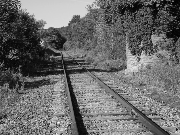 Photo railroad track