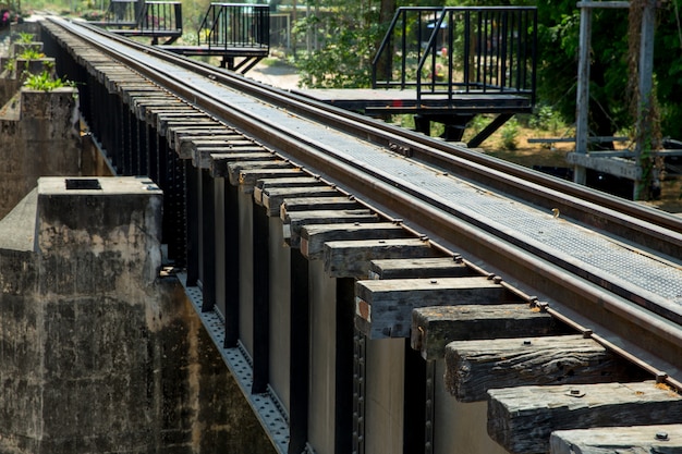 Railroad tracks perspective