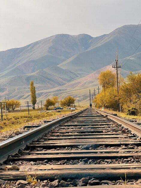 Photo railroad tracks