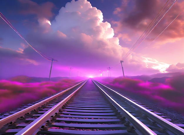 railroad train wallpaper