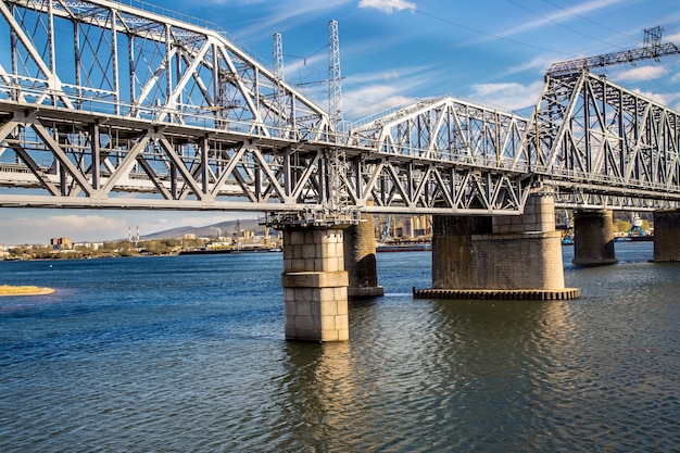 Railway bridge over the big river