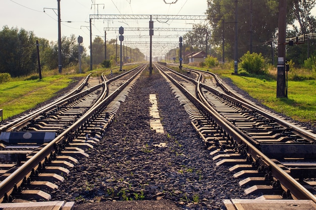 Railway is beautiful in summer