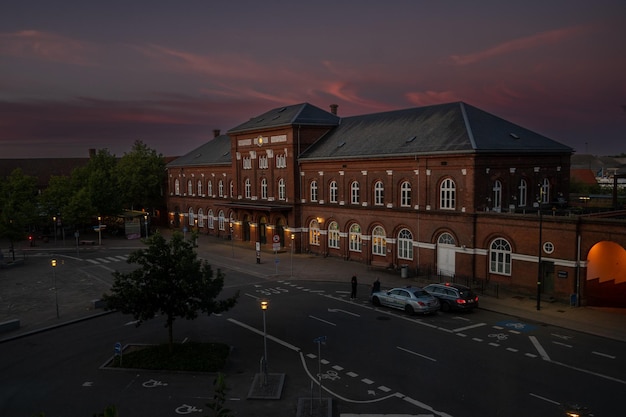 The railway station in kolding