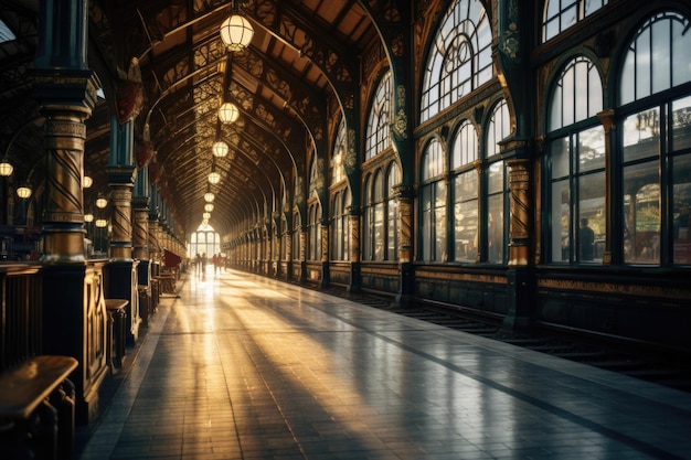 Railway station railroad station iron station train adjustment of train traffic sending and receiving passengers and tourists stopping point arrival building