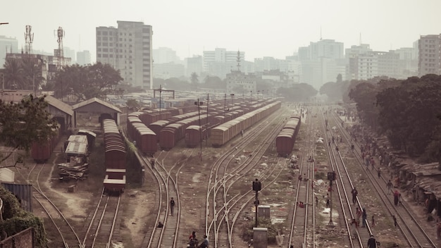 Railway Track In Bangladesh 