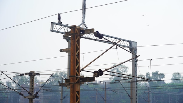 Railway track electrical meterials image