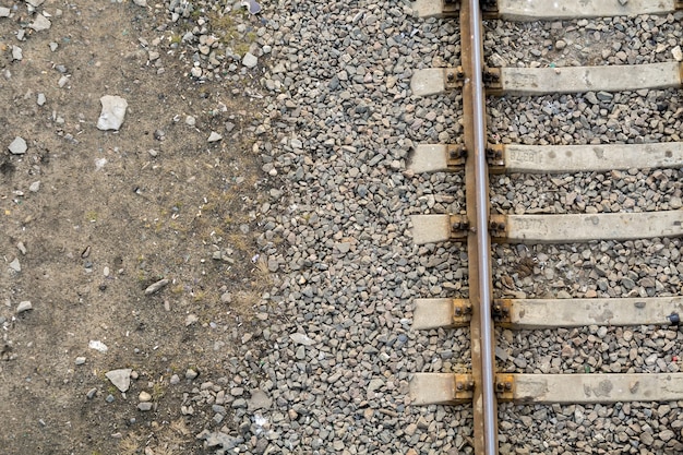 Railway Tracks Close up