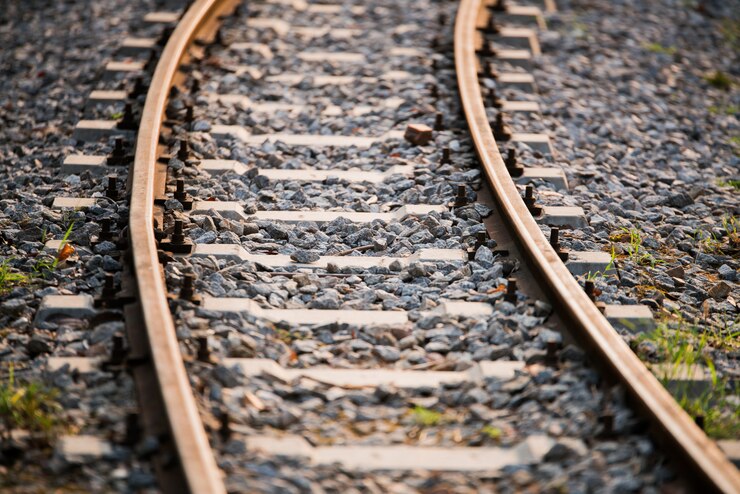 Photo 日光のある鉄道