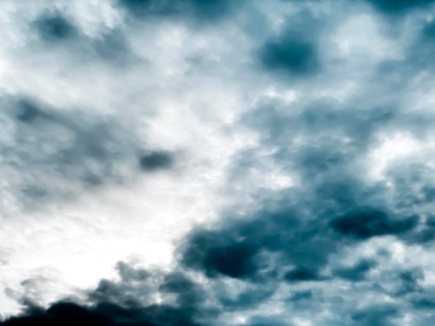 The rain clouds that were formed causing a thunderstorm