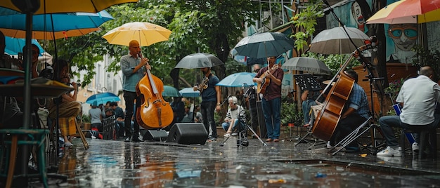 Rain Dance Een intiem concert van een straatmuzikant