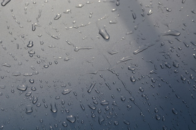 Photo rain drop on car serface floor