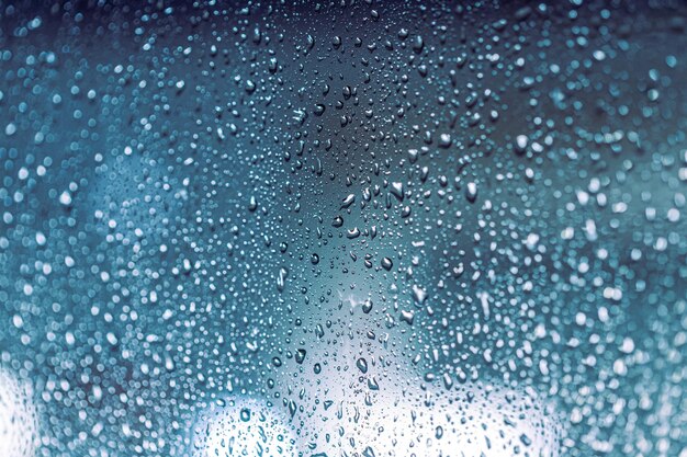 Rain drops on the window rainy night with cool lights Drop pattern