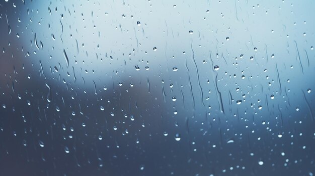 Rain drops on window symbolize serenity tranquility