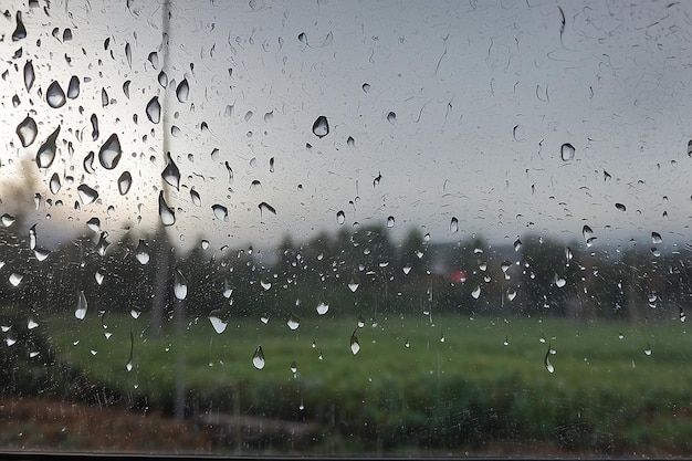Photo rain drops on the window