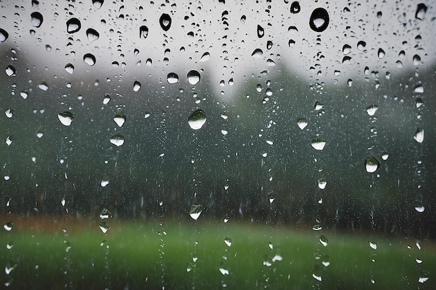 Photo rain drops on the window