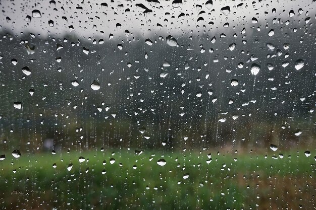 Photo rain drops on the window