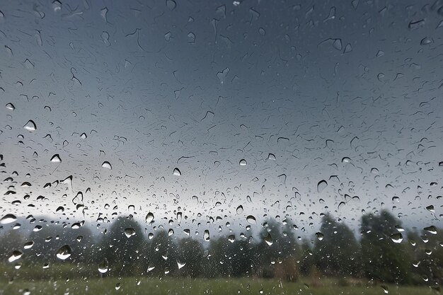 Rain drops on the window