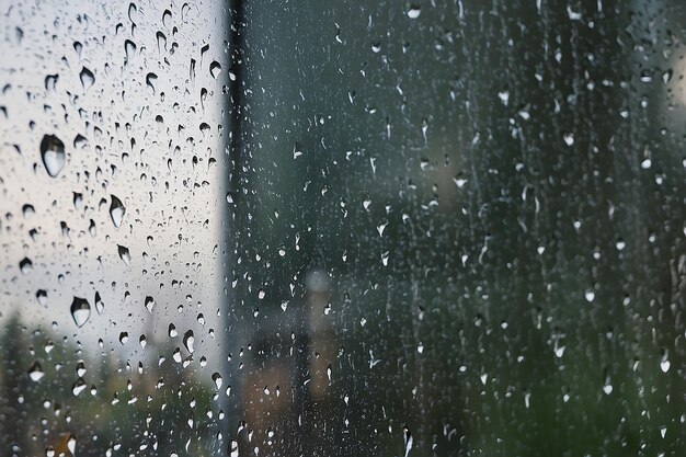 Rain drops on the window