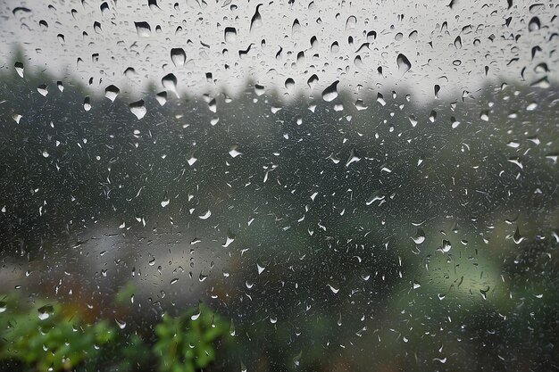 Rain drops on the window