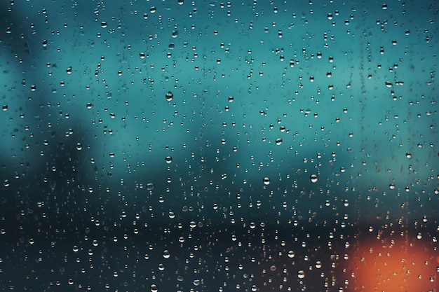 Rain drops on a window