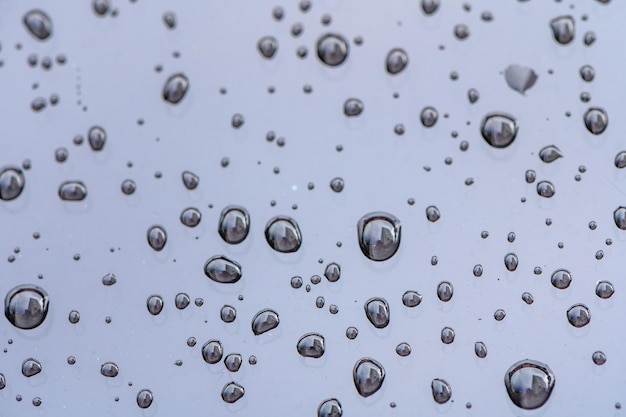 Rain drops on windshield 4