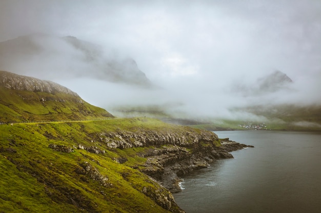 Rain in faroe islands