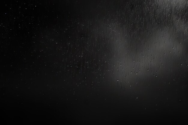 Наложение текстуры дождя и тумана на черный фон
