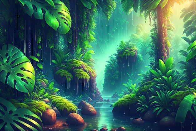 Rain Forest Background