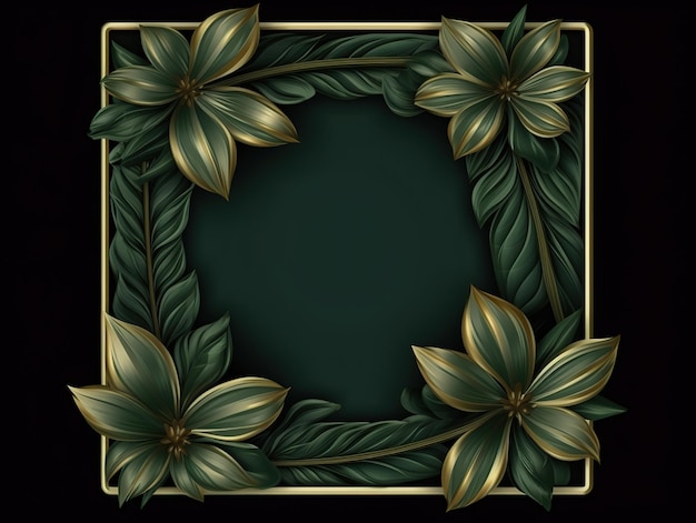 Rain forest frame mock up design