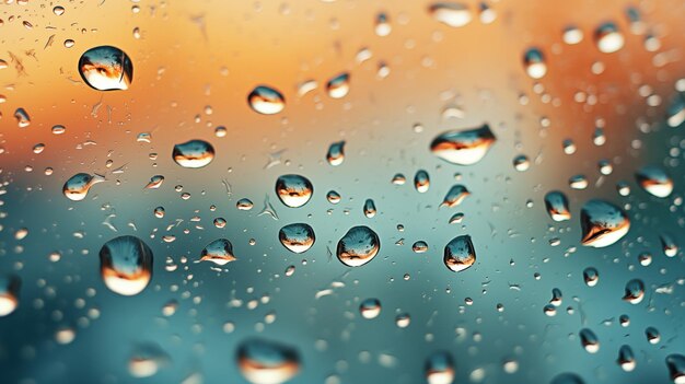 Rain on glass Rain drops on window