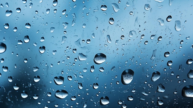 ガラスの上の雨 窓の上の雨の滴