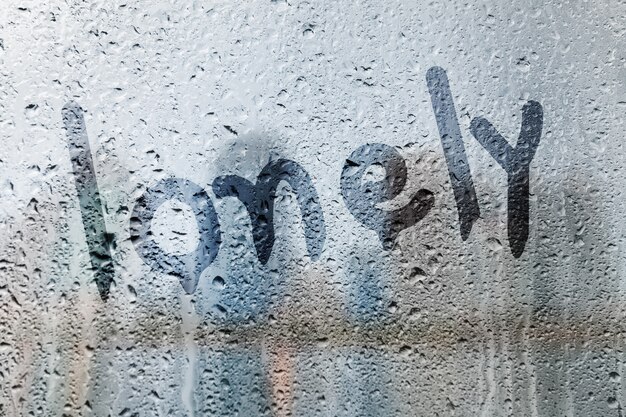 Rain on glass 