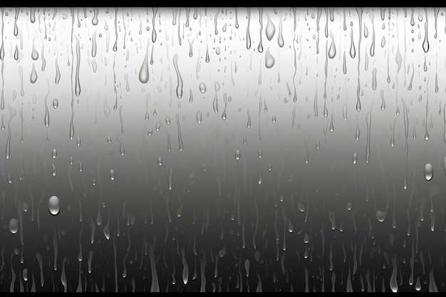 Rain isolated on transparent background