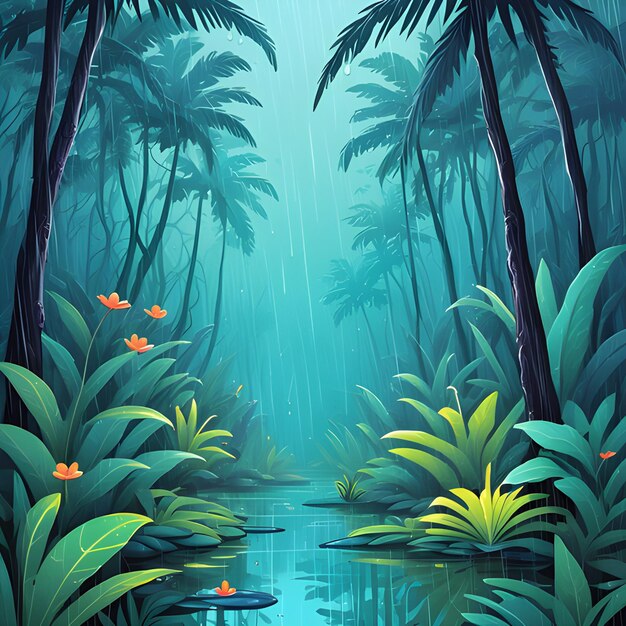 Мелодия дождя в тропическом лесу
