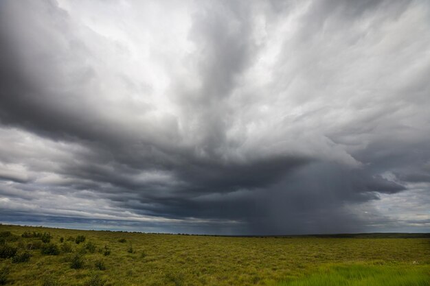 Rain in mountains