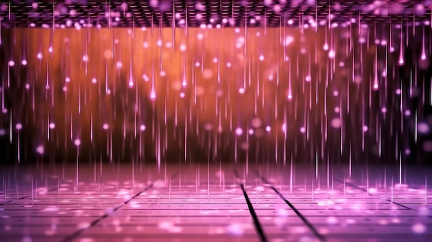 Photo rain pink and purple atmosphere