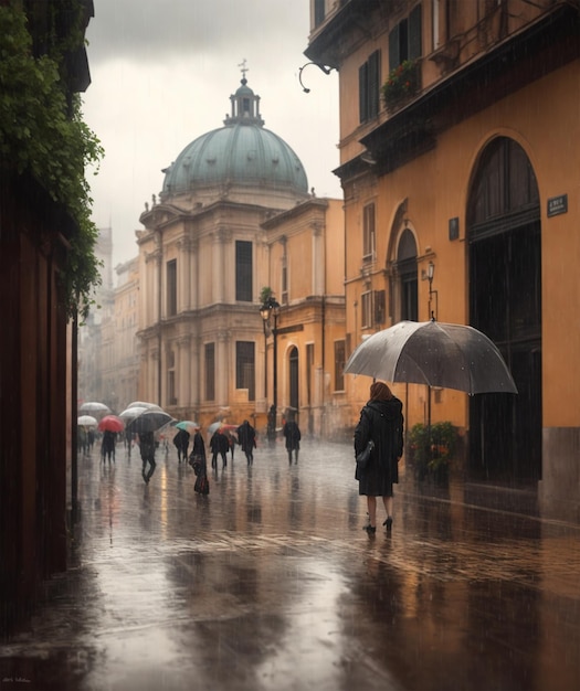 Rain in rome